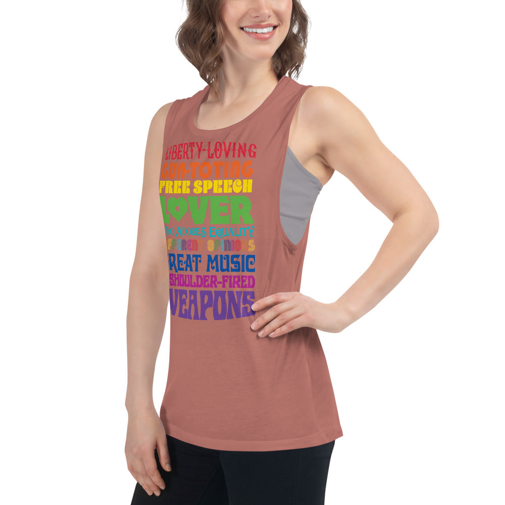 Reasonable Virtue Signaling Ladies’ Muscle Tank
