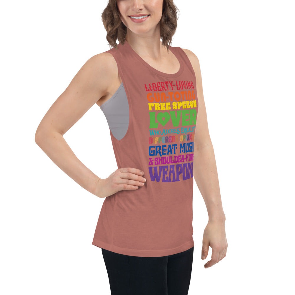 Reasonable Virtue Signaling Ladies’ Muscle Tank