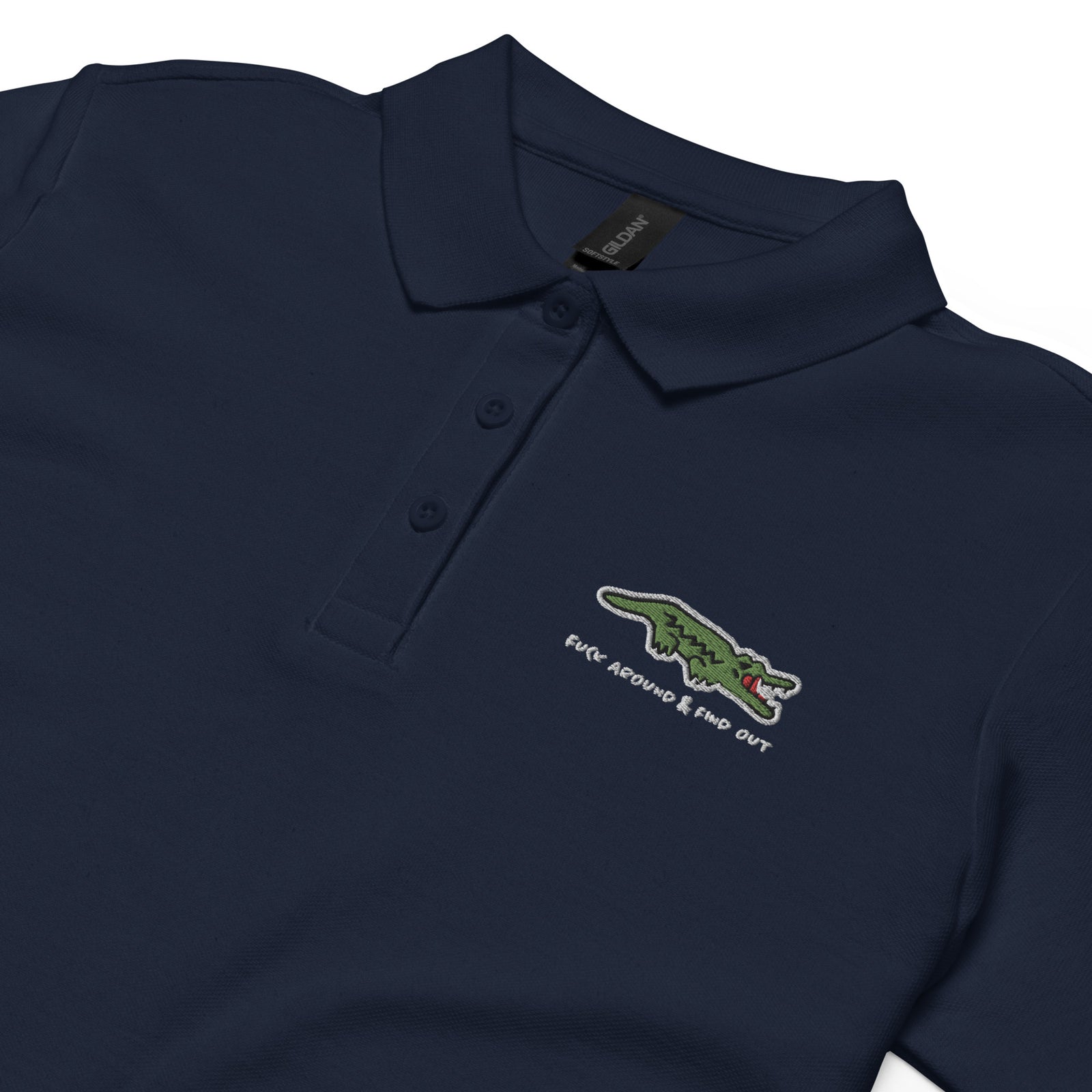 F Around and Find Out Alligator Women’s Pique Polo Shirt