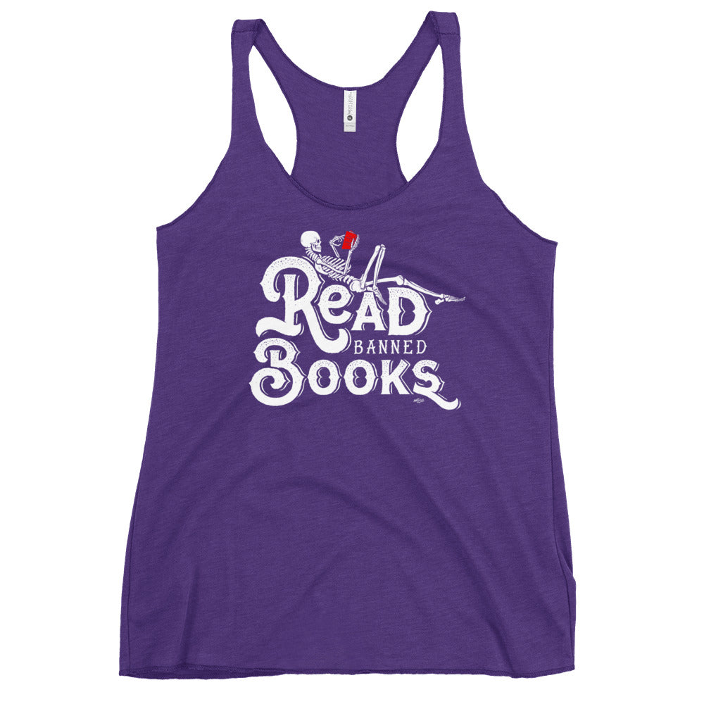 Read Banned Books Women's Tri-blend Racerback Tank