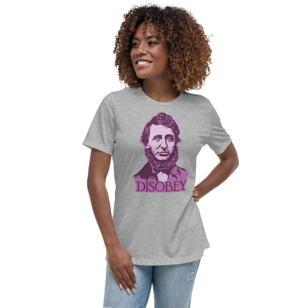 Henry David Thoreau Disobey Women's Relaxed T-Shirt