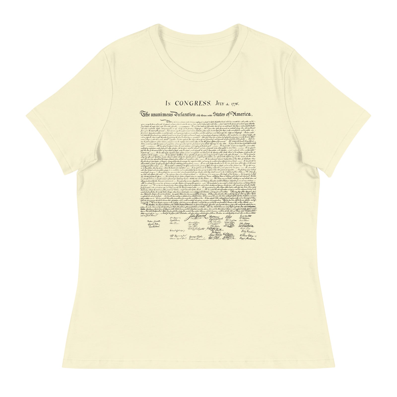 Declaration of Independence Women's Relaxed T-Shirt