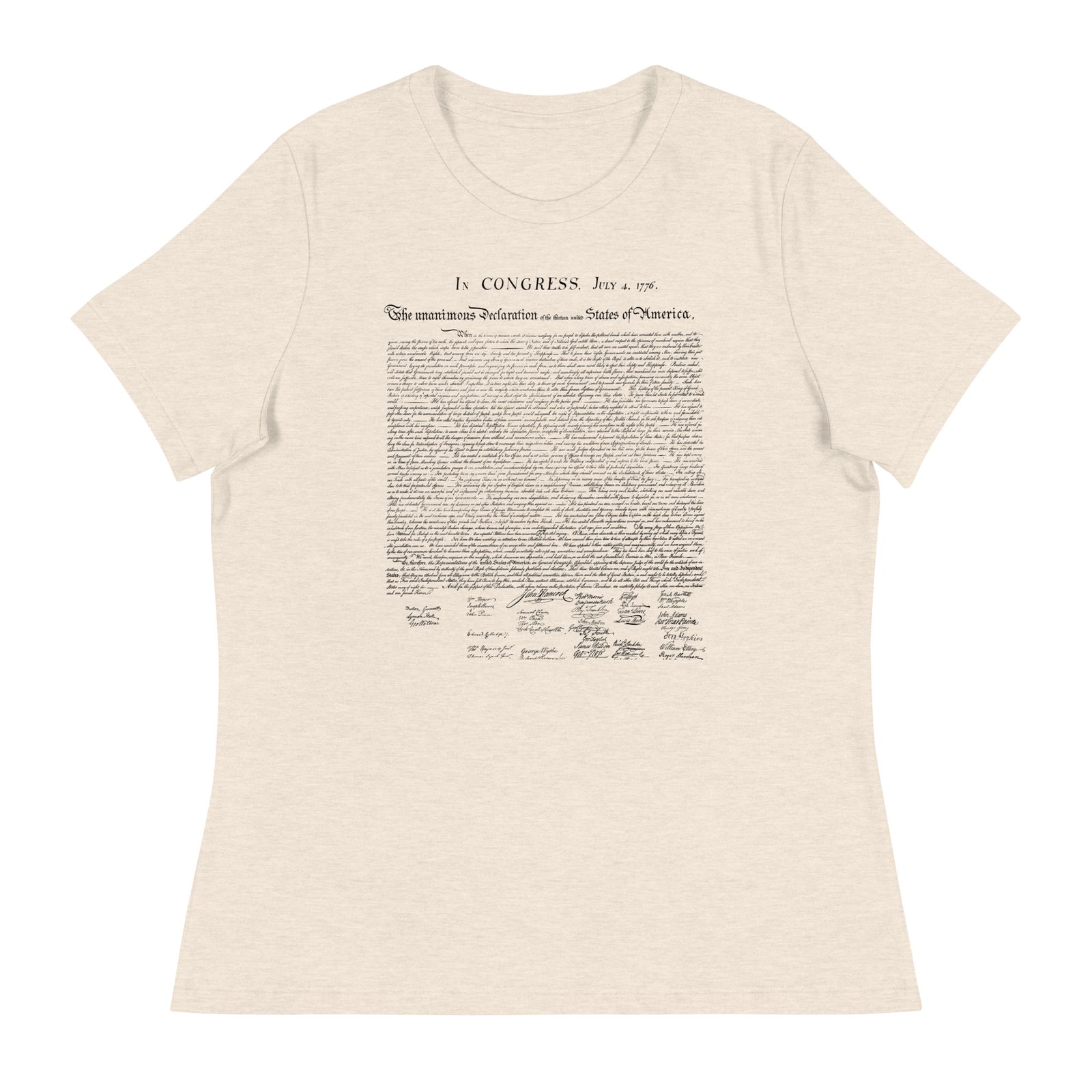 Declaration of Independence Women's Relaxed T-Shirt