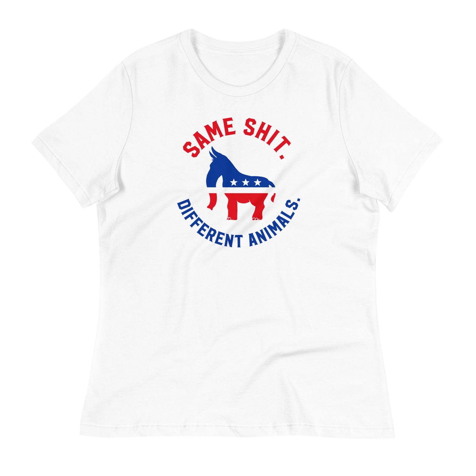 Same Shit Different Animals Republicrat Ladies T-Shirt