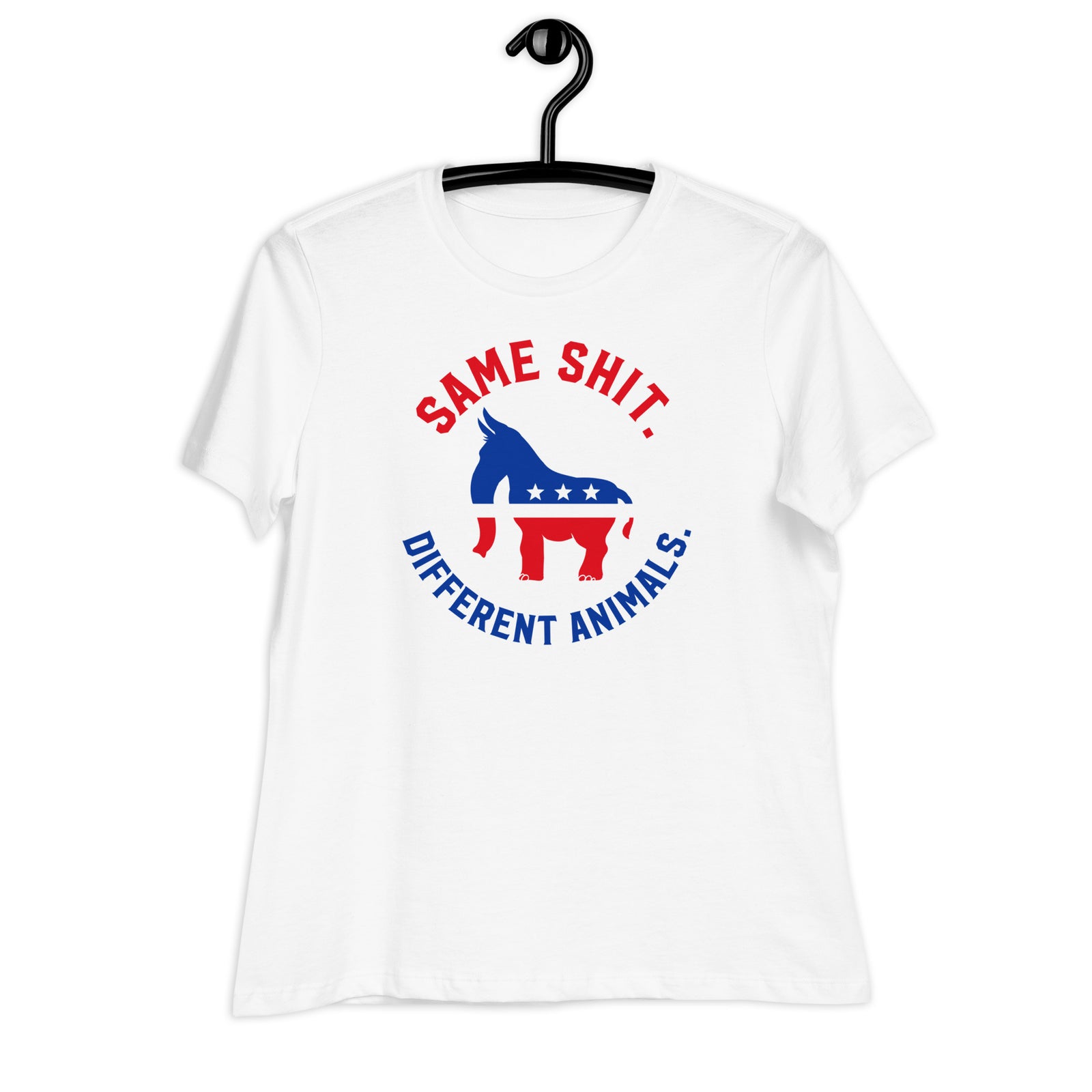 Same Shit Different Animals Republicrat Ladies T-Shirt