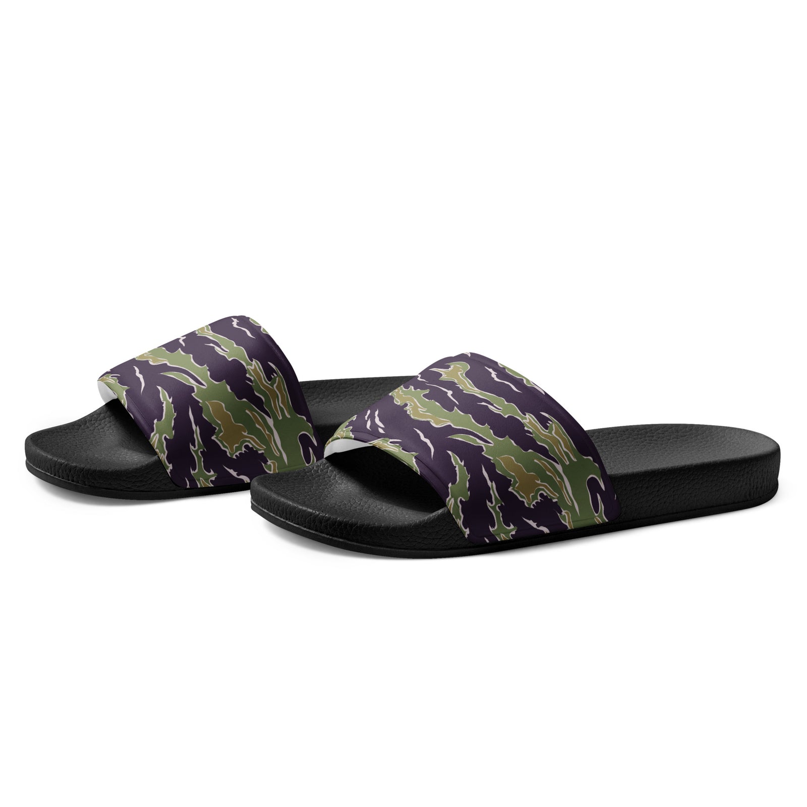 Tiger Stripe Jungle Camouflage Women's slides