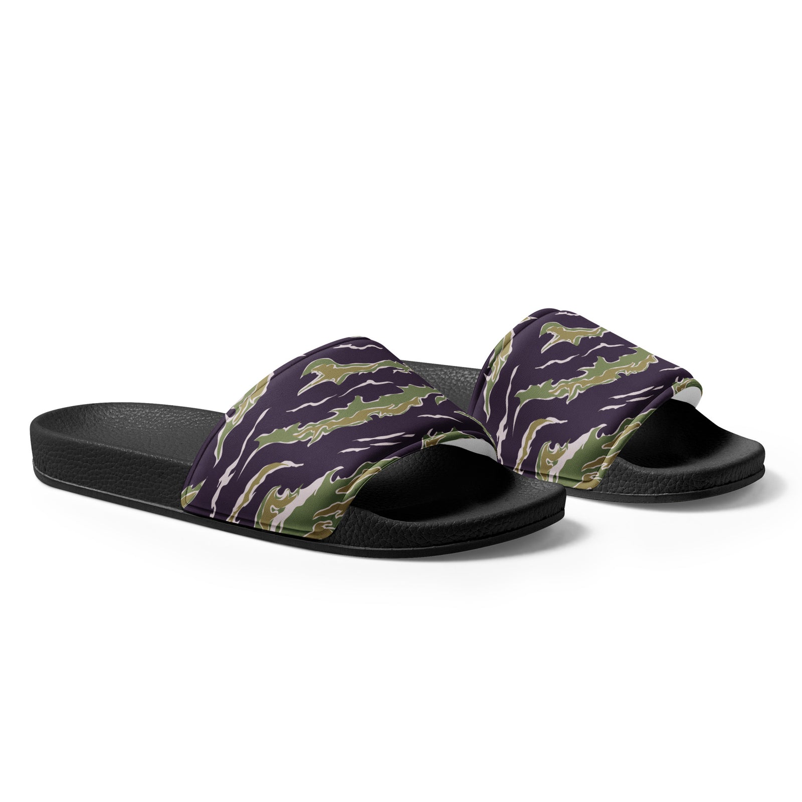 Tiger Stripe Jungle Camouflage Women's slides