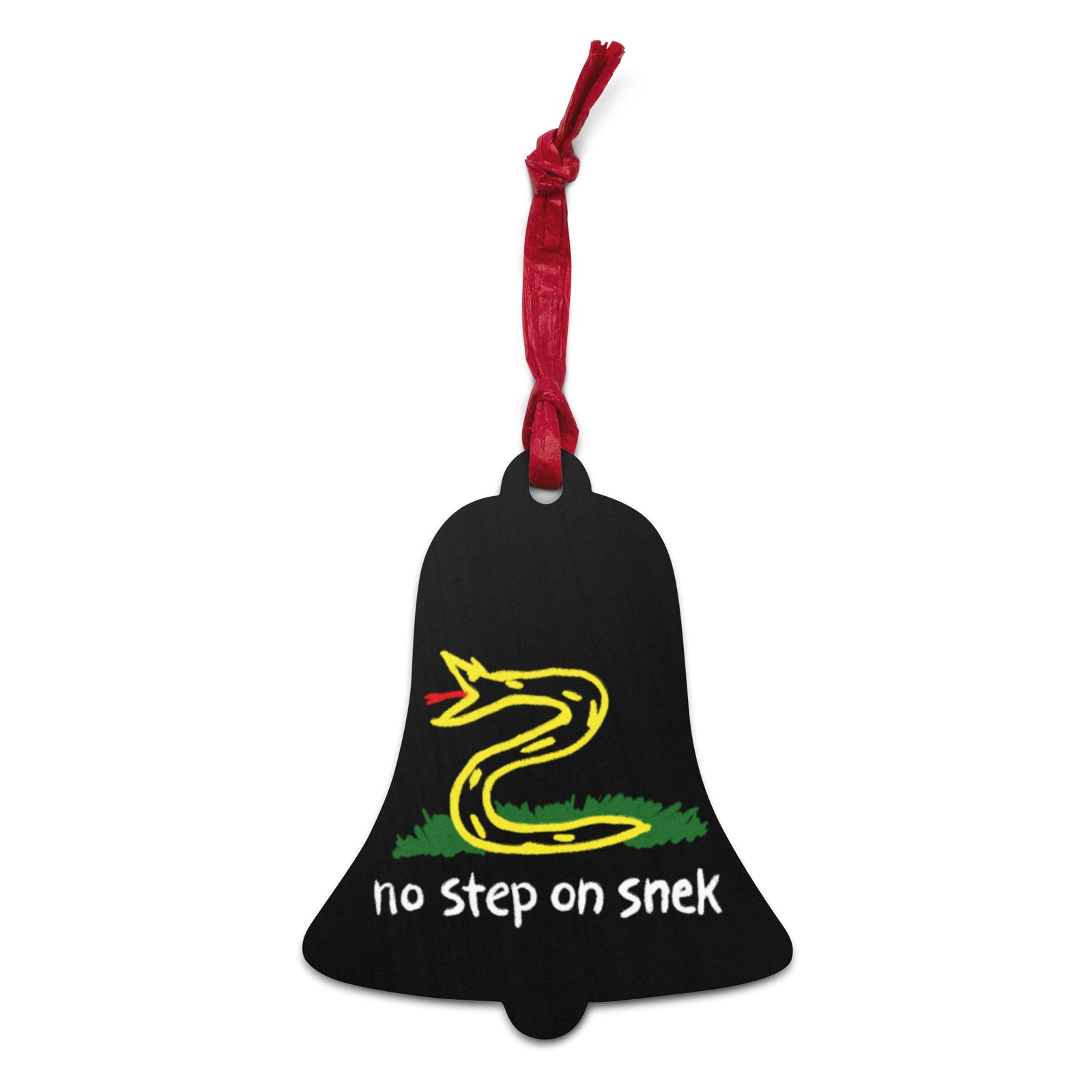 No Step On Sneck Wooden Ornaments