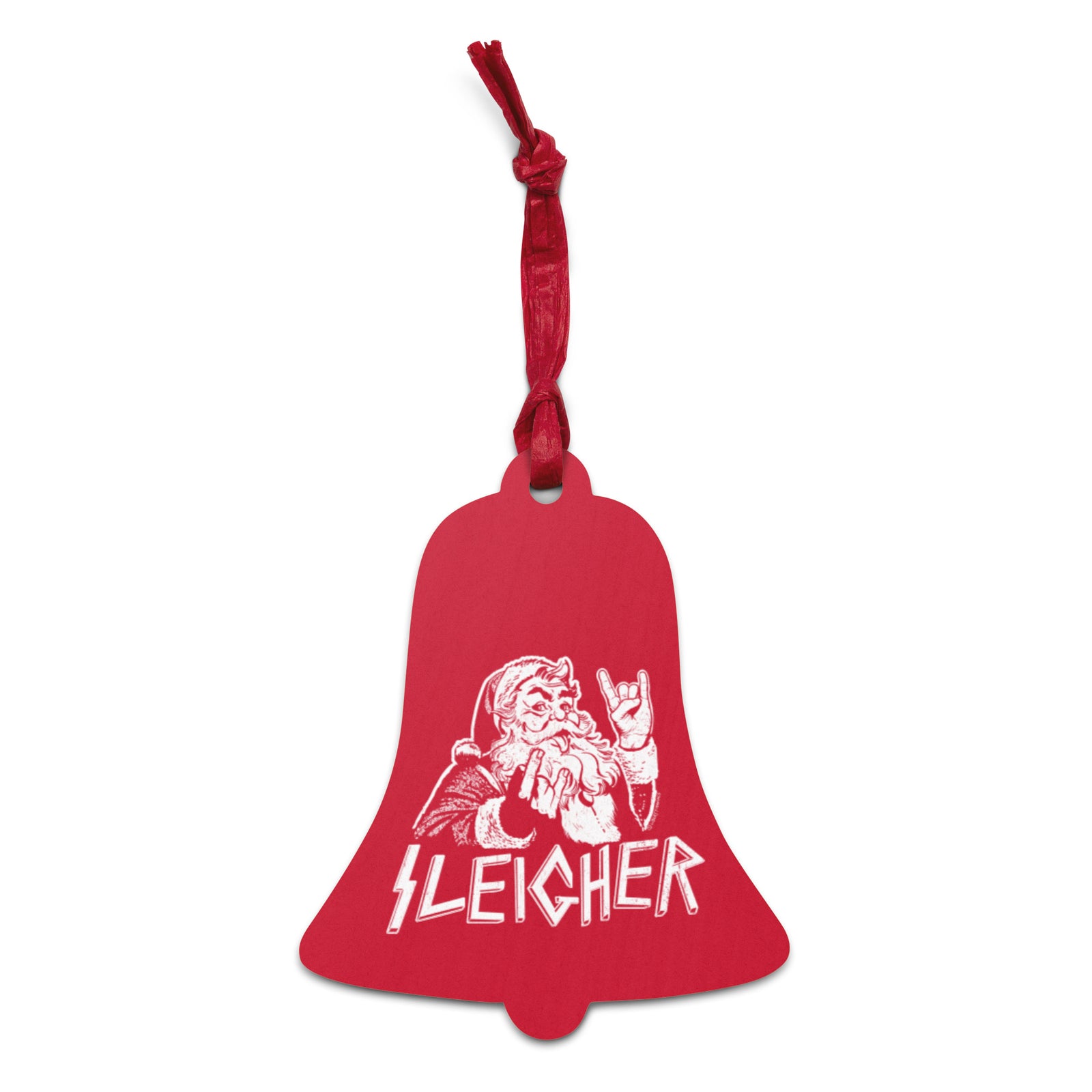 Sleigher Santa Claus Christmas Wooden Ornaments