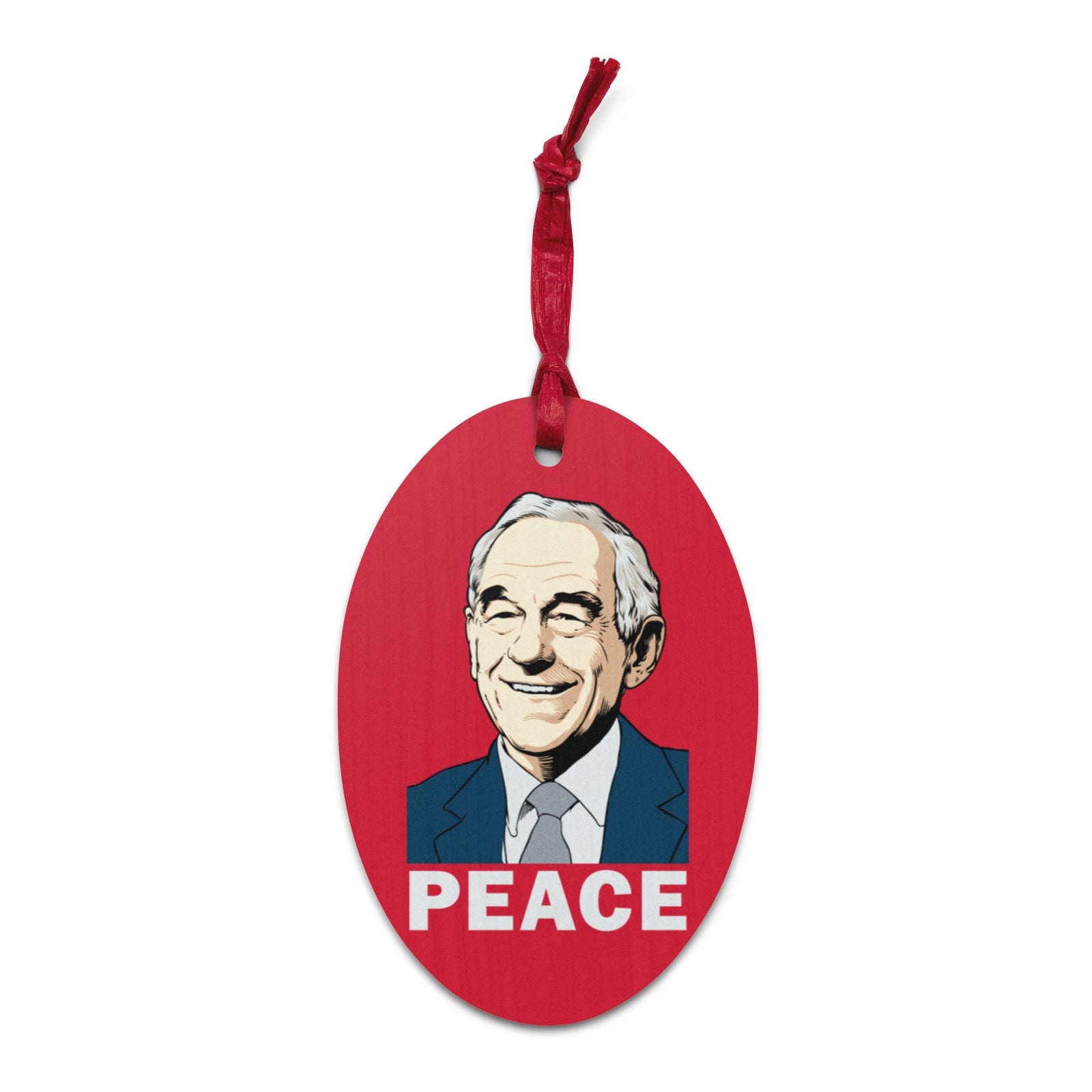 Ron Paul Peace Wooden ornaments