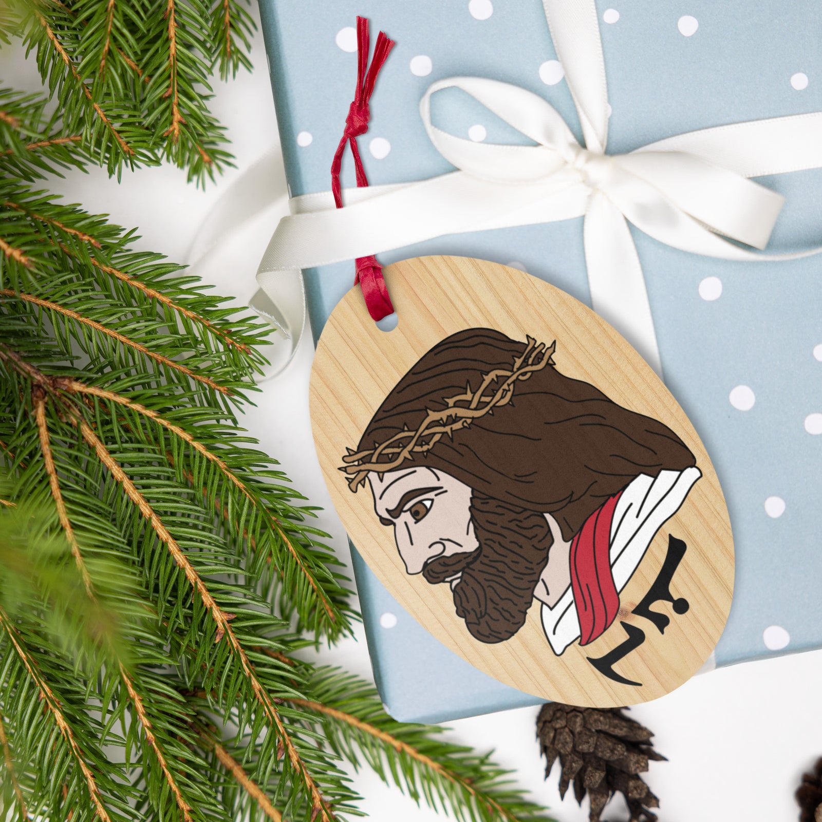 The Chosen Yes Chad Wooden Ornament