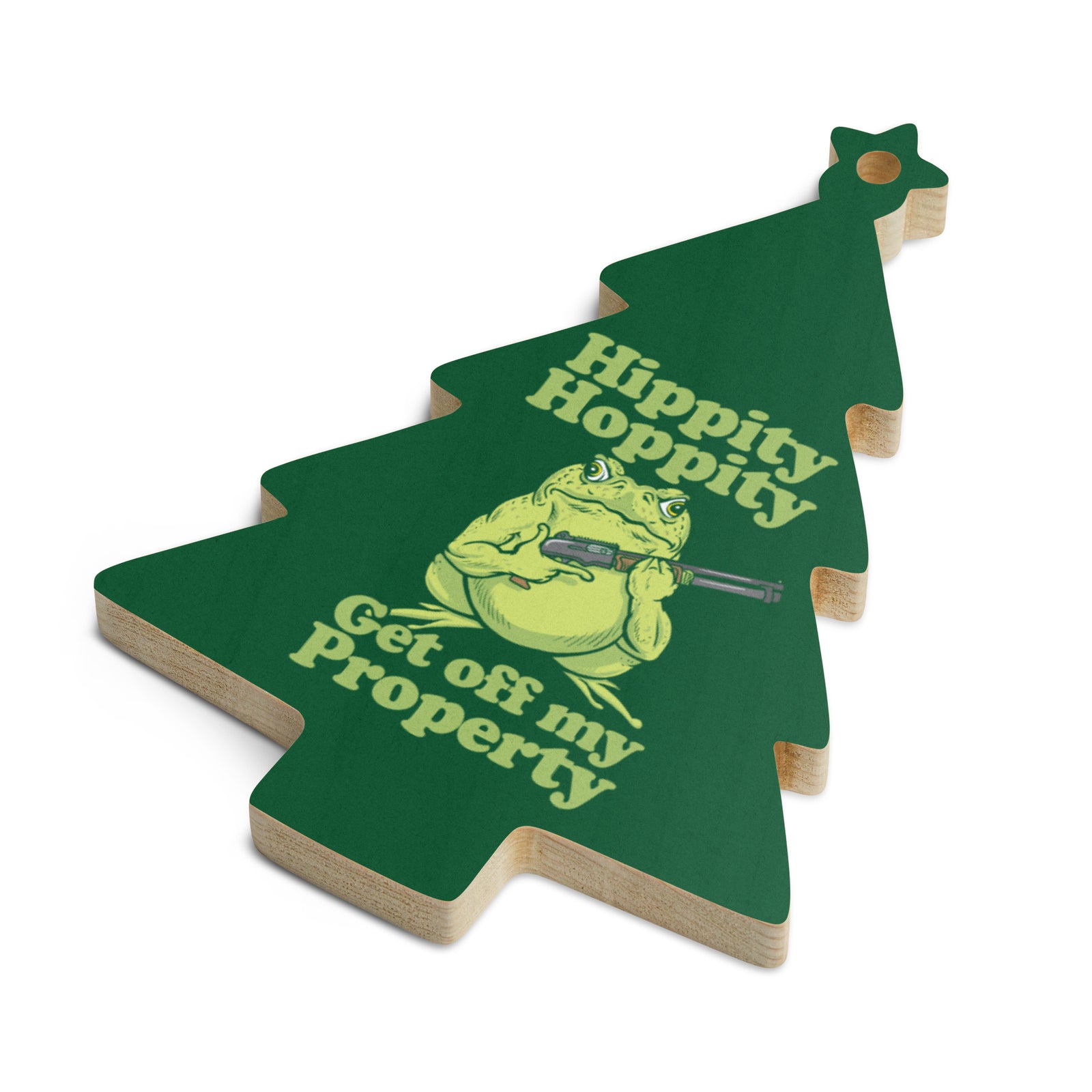 Hippity Hoppity Get of My Property Wooden ornaments