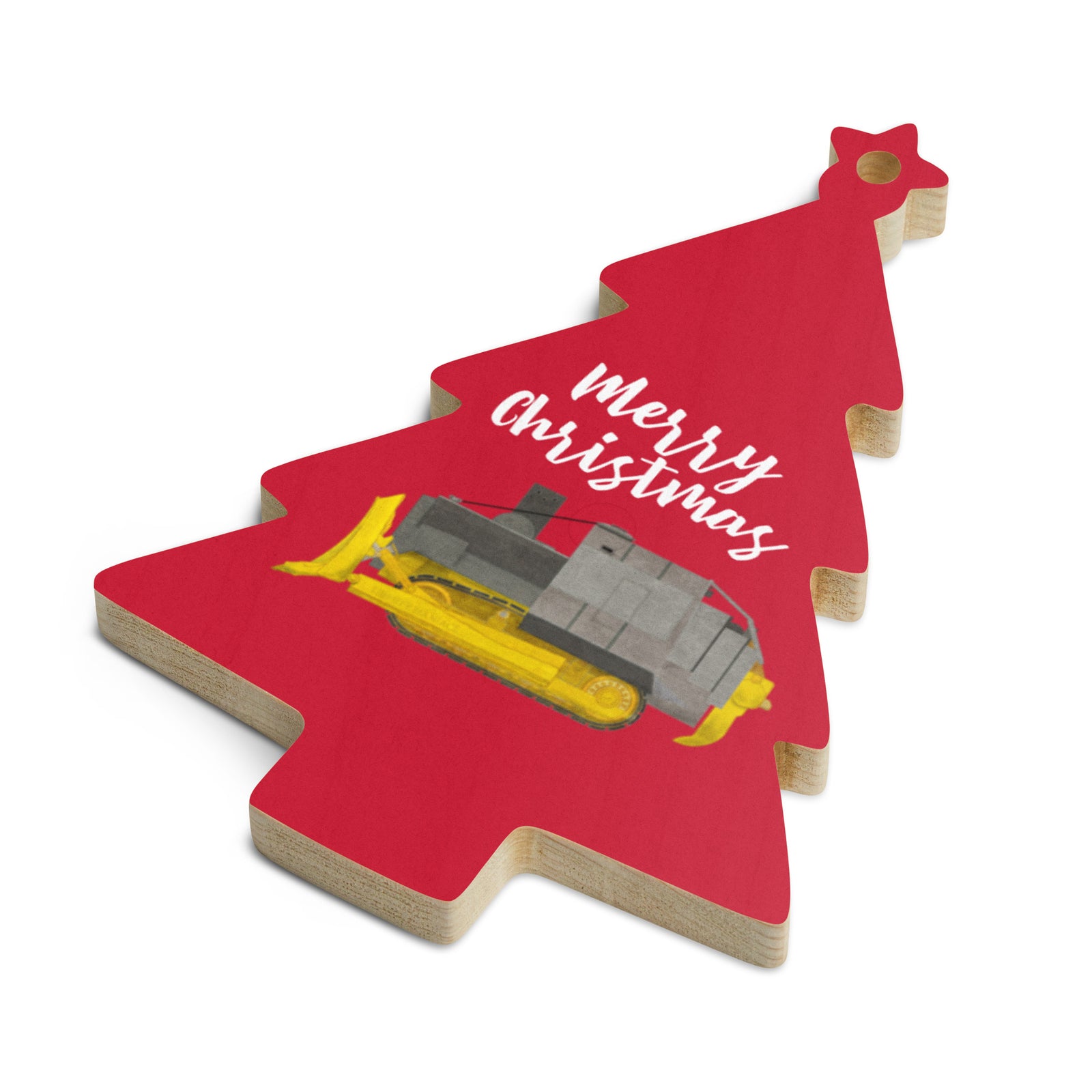 Killdozer Wooden Christmas Ornaments