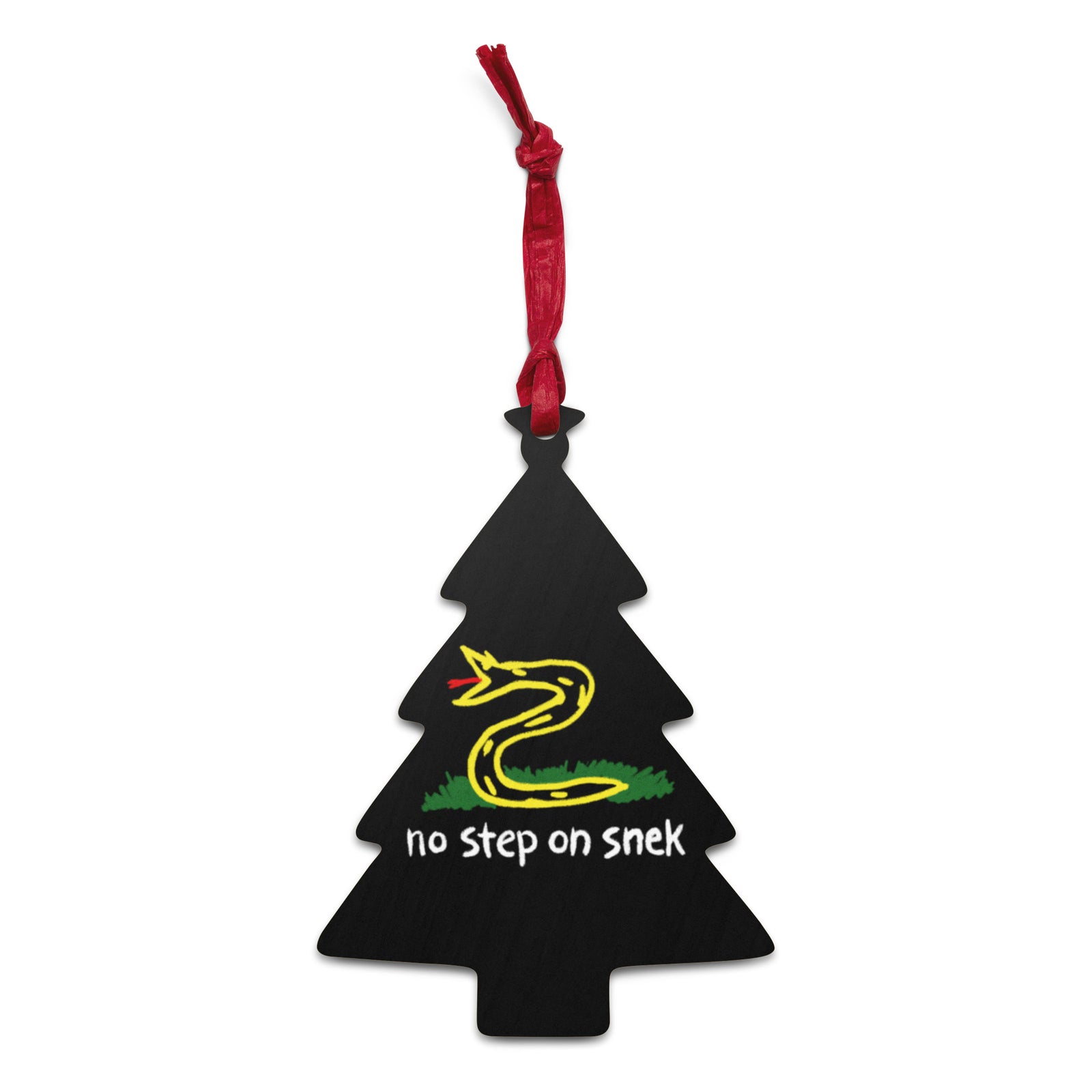 No Step On Sneck Wooden Ornaments