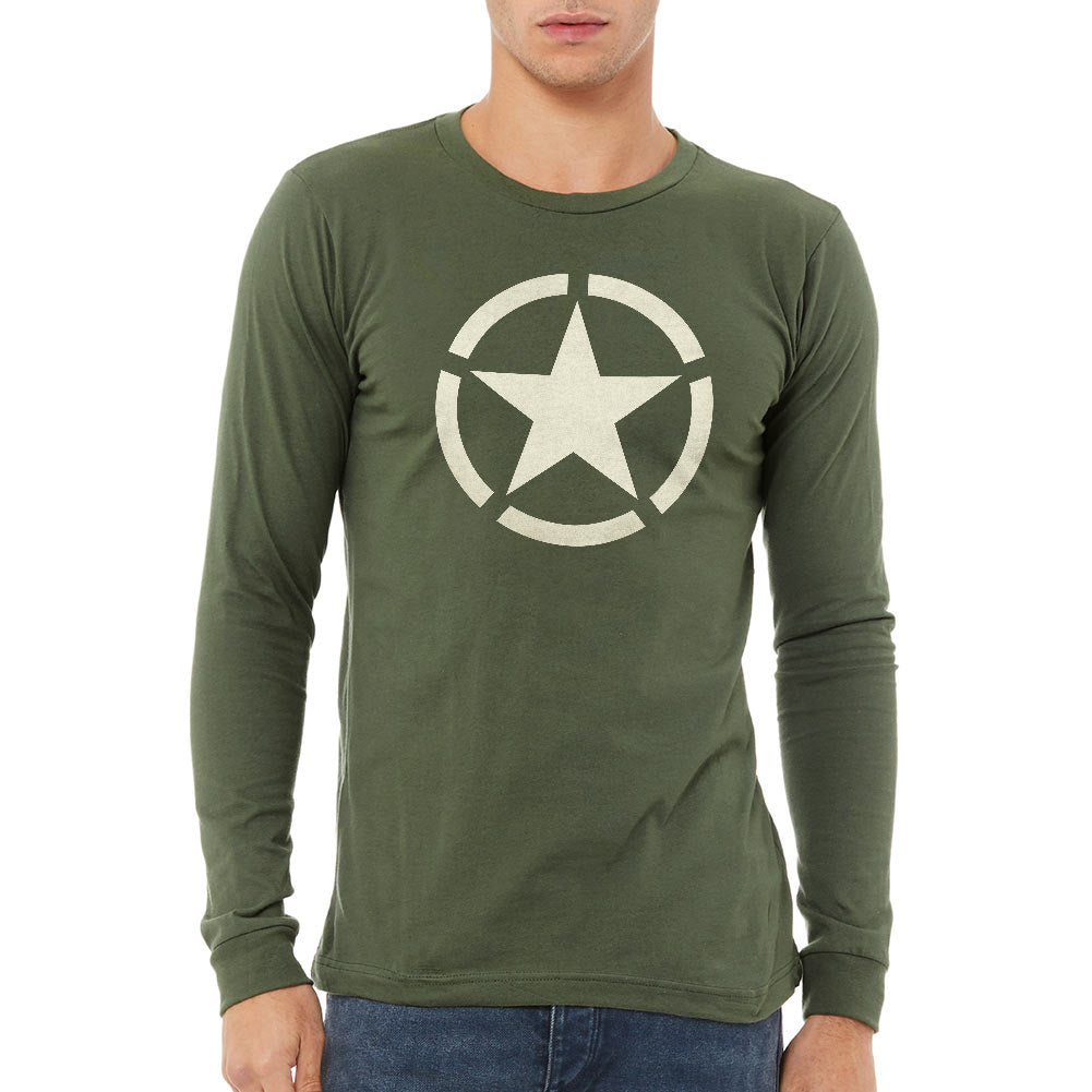 WW2 Circled Star Unisex Long Sleeve Tee