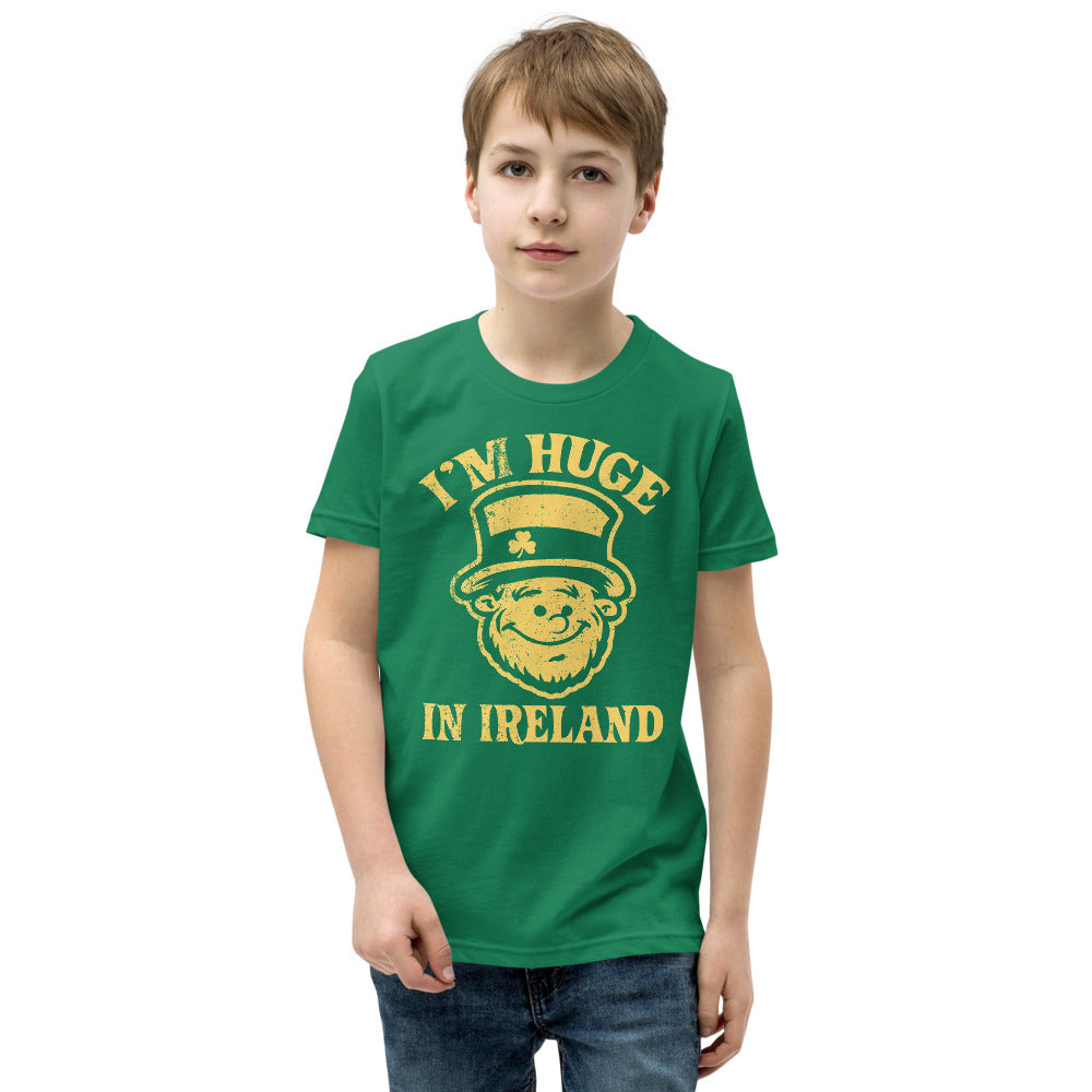 I’m Huge In Ireland Leprechaun Youth Short Sleeve T-Shirt