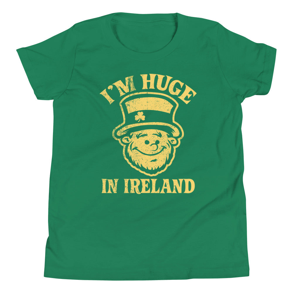 I’m Huge In Ireland Leprechaun Youth Short Sleeve T-Shirt