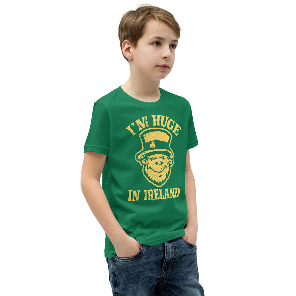 I’m Huge In Ireland Leprechaun Youth Short Sleeve T-Shirt