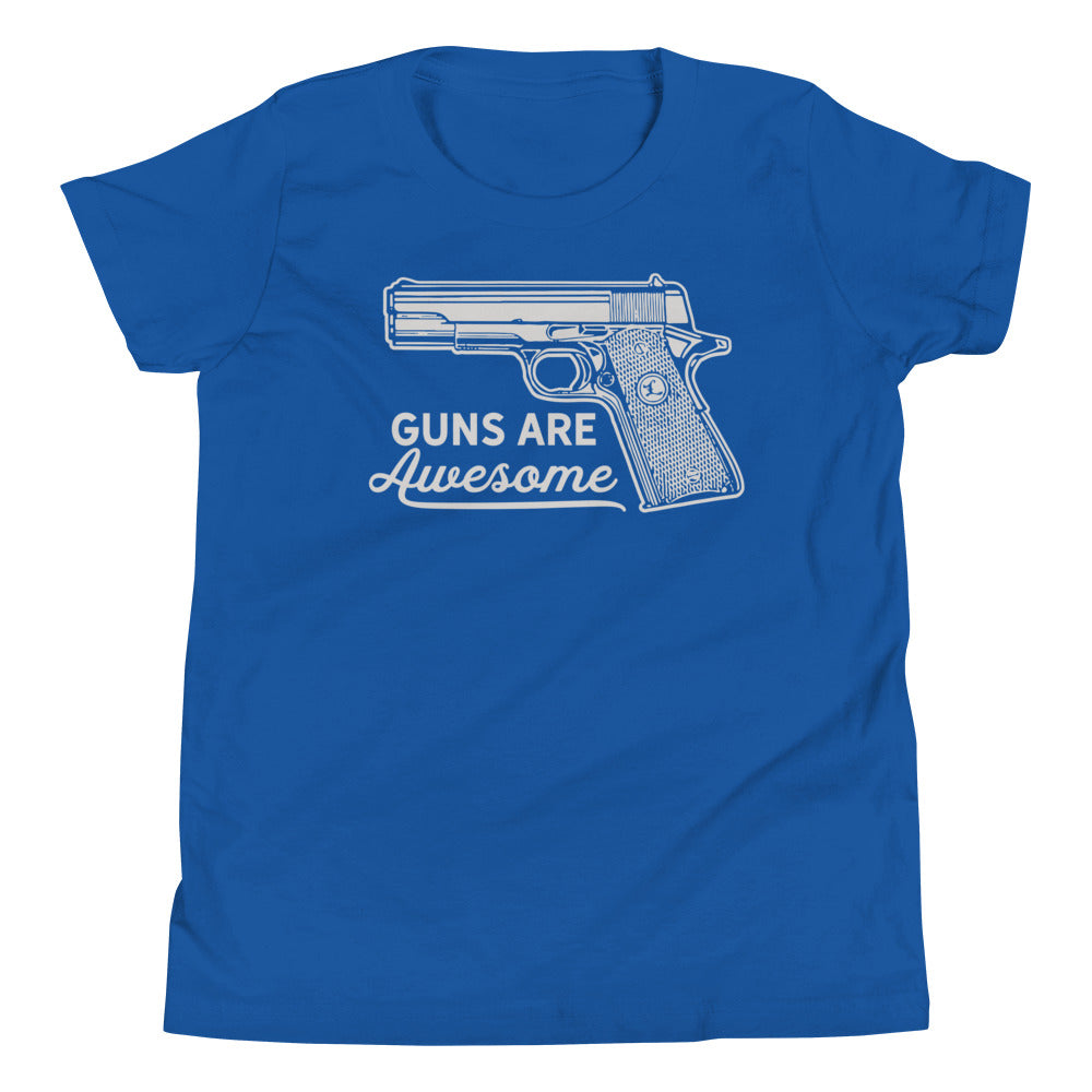Guns Are Awesome Youth Short Sleeve T-Shirt