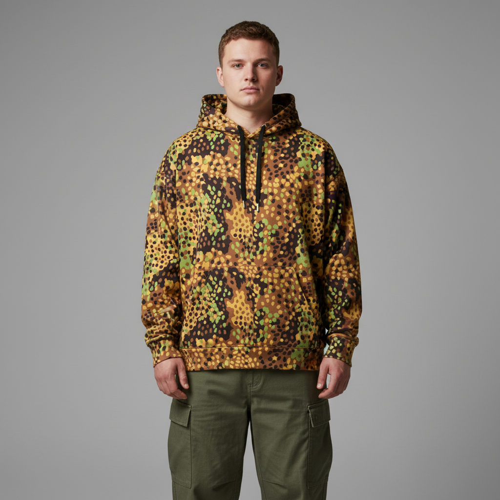 Erbsenmuster WW2 Camouflage Pullover Hoodie