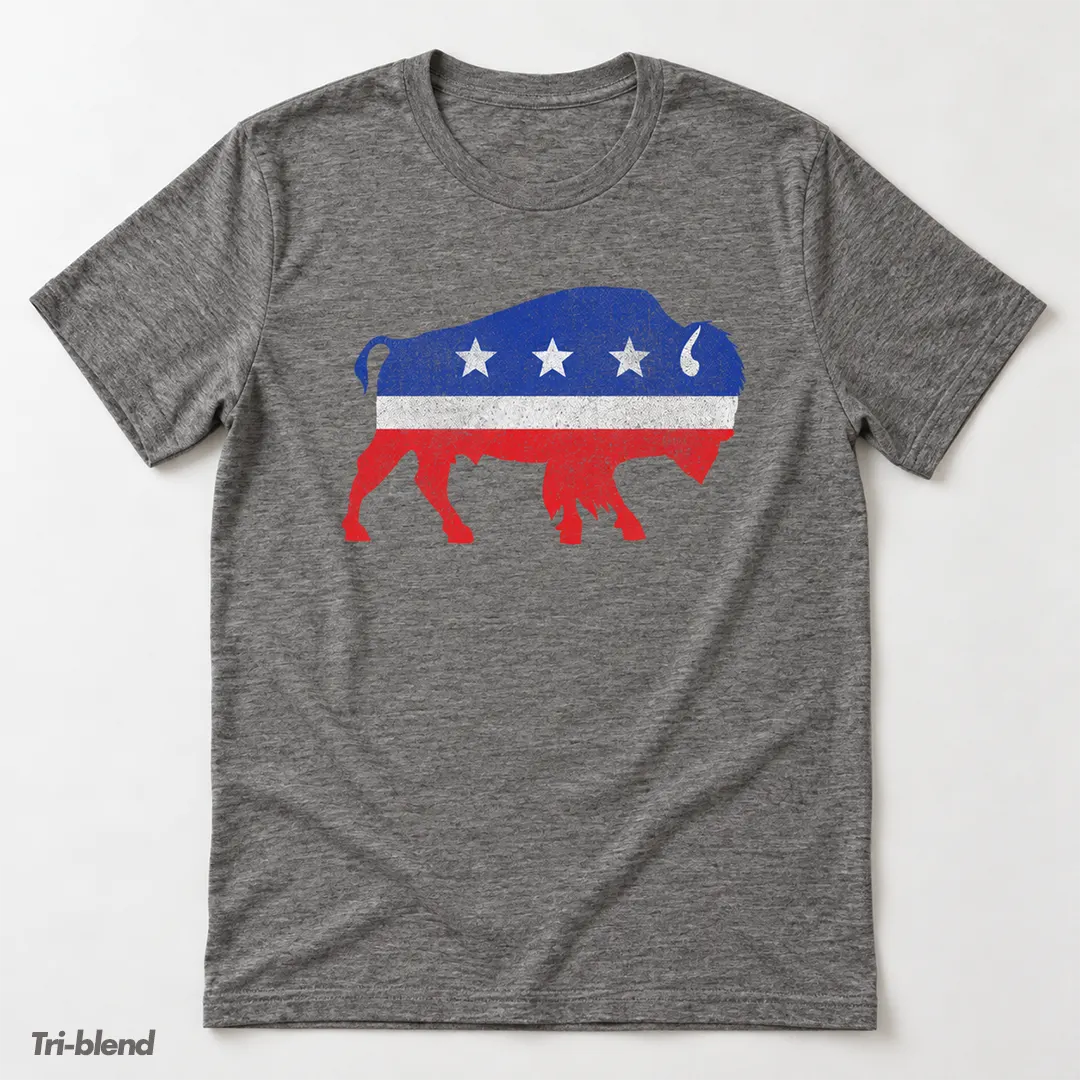 Independent Bison Distressed Tri-Blend Track Shirt