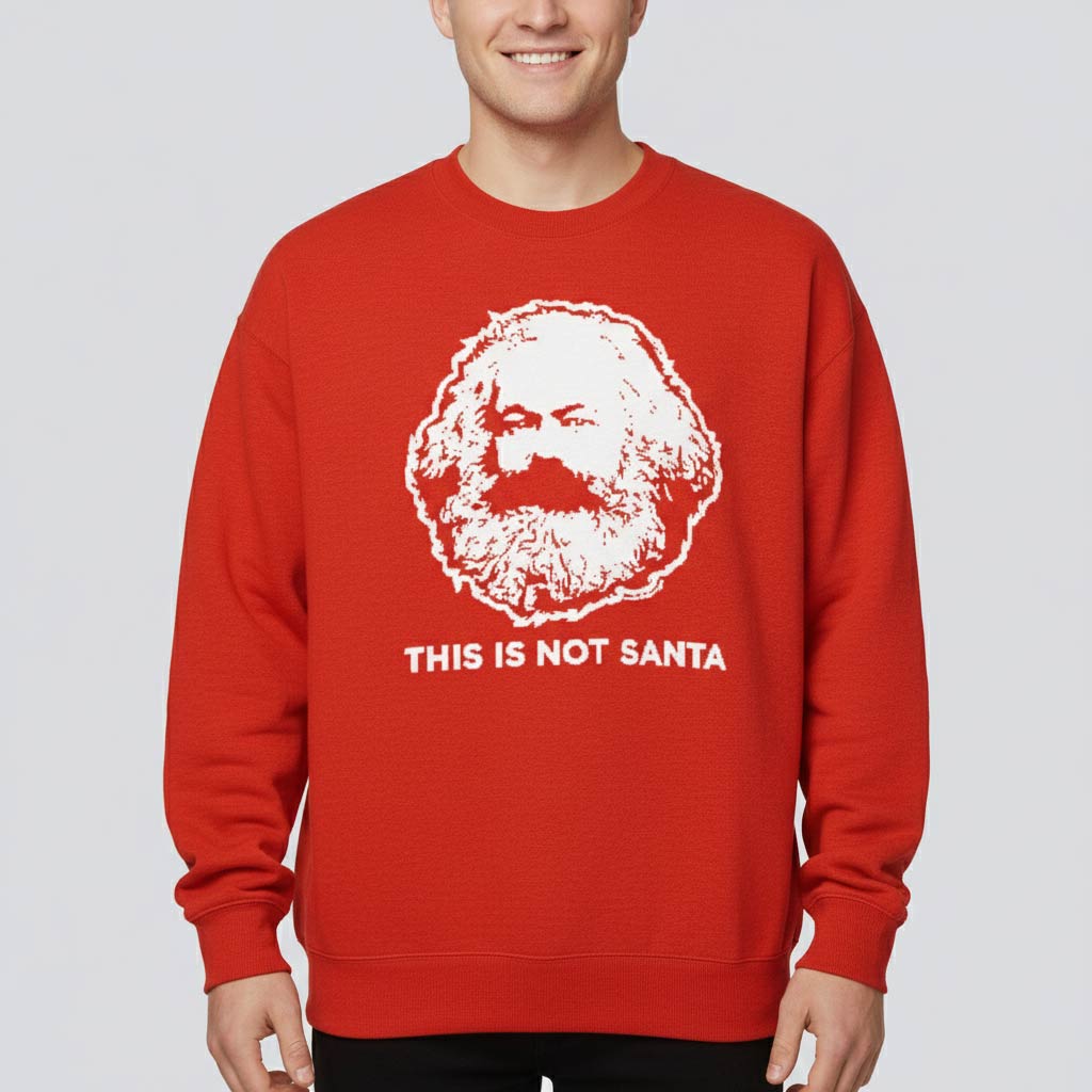 Karl Marx This Isn't Santa Relaxed Fit Knit Sweater