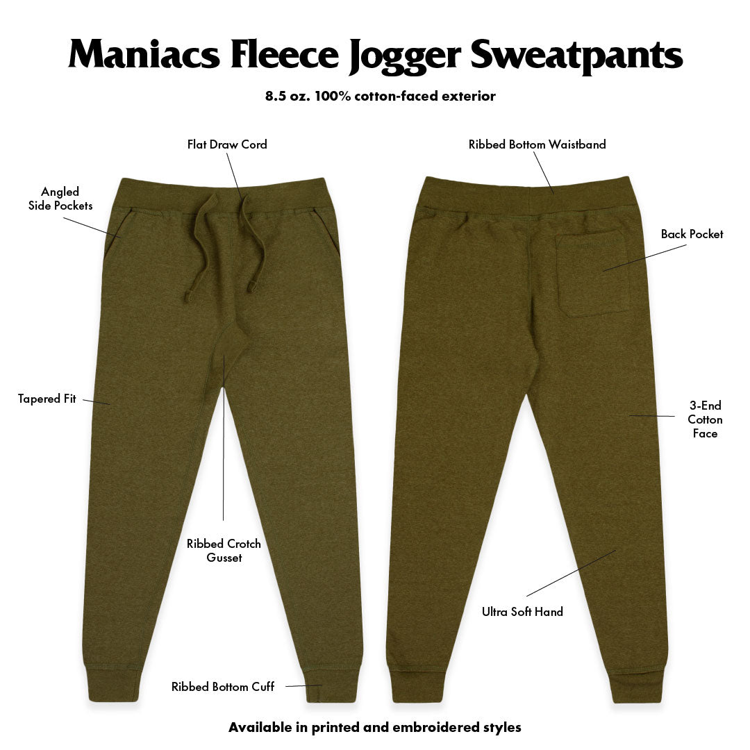 8.5 oz Fleece Jogger Pants –