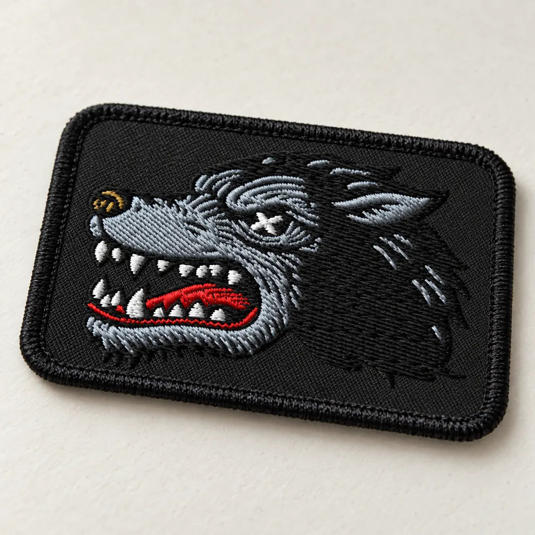 Dead Wolf Embroidered Tactical Patches