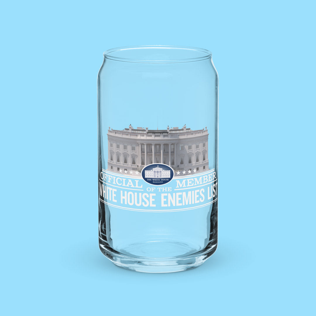White House Enemies List Member Can-shaped Glass