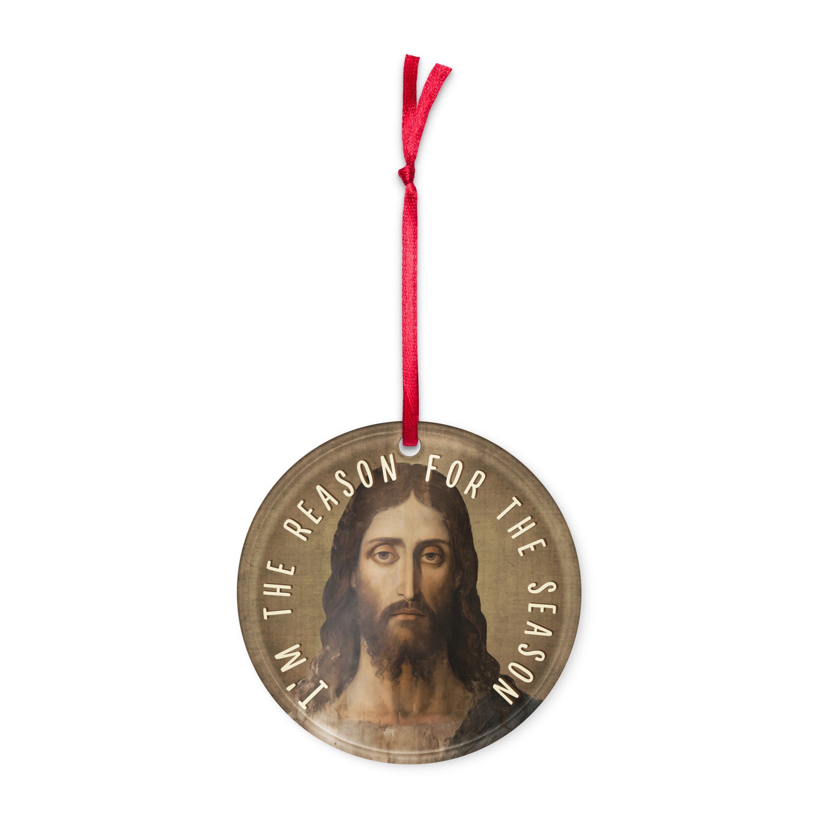 Jesus I'm the Reason for the Season Acrylic Christmas  Ornament