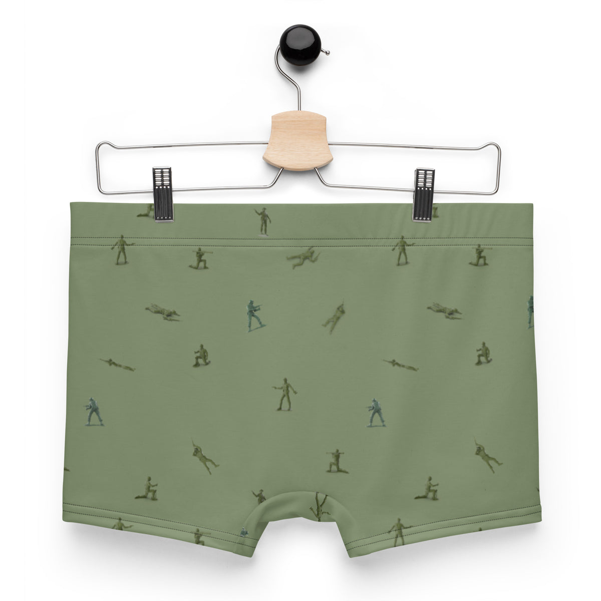 Little Green Army Men Pattern Boxer Briefs