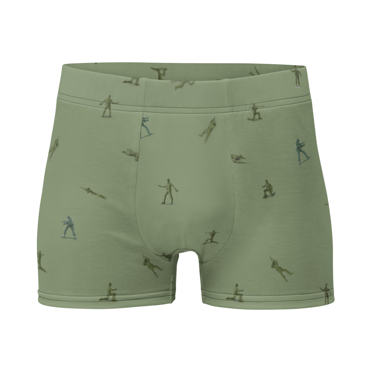 Little Green Army Men Pattern Boxer Briefs