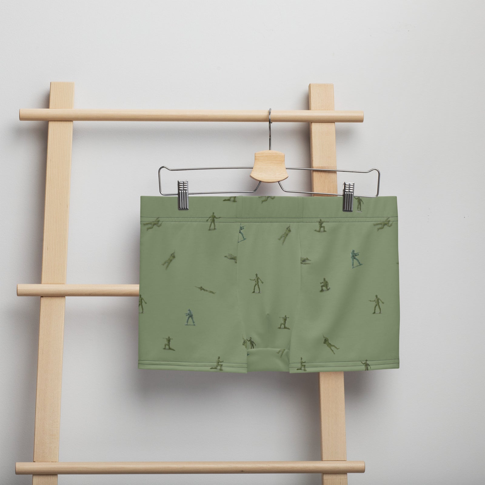 Little Green Army Men Pattern Boxer Briefs