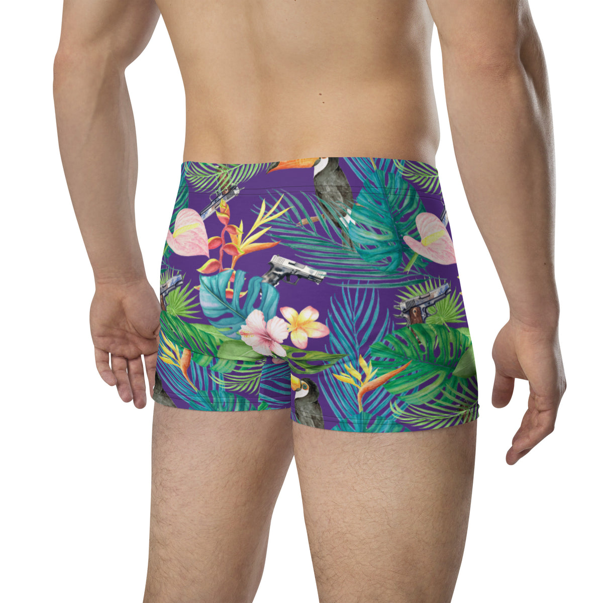 Hibiscus Bang Bang Sunset Hawaiian Boxer Briefs