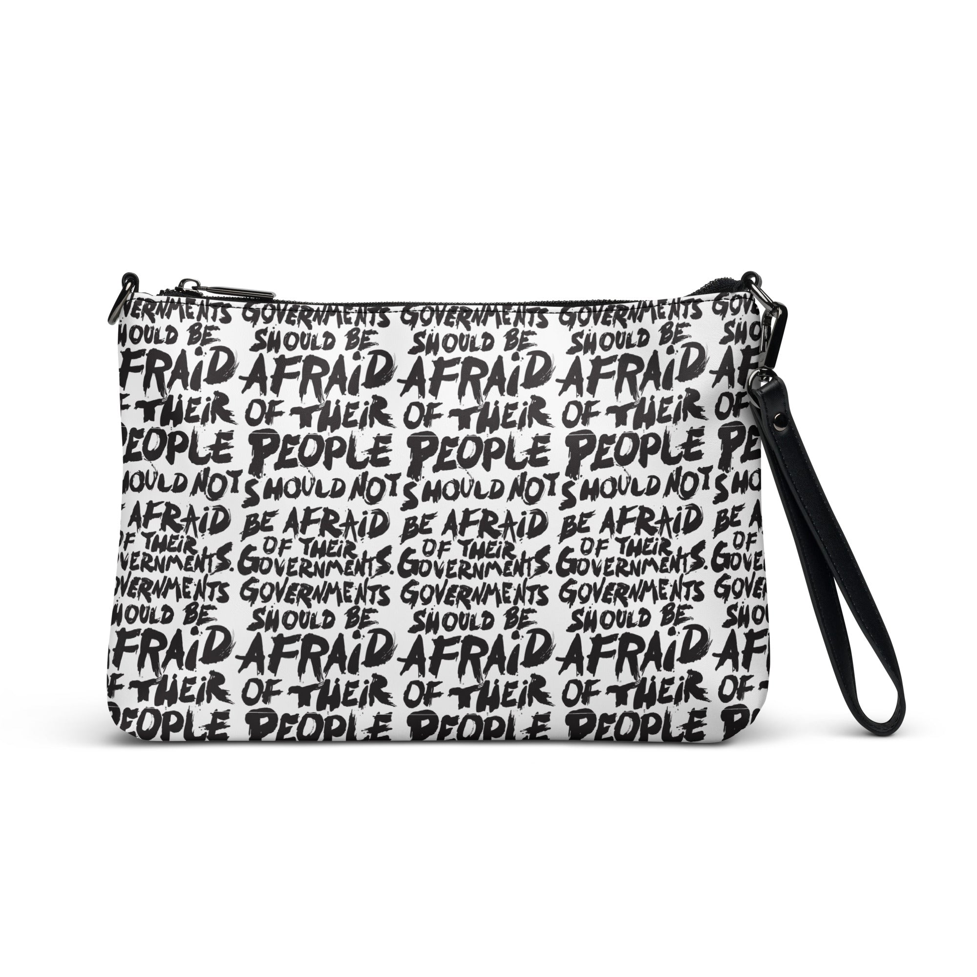 People Should Not Be Afraid of Their Governments Jefferson Quote Crossbody Bag