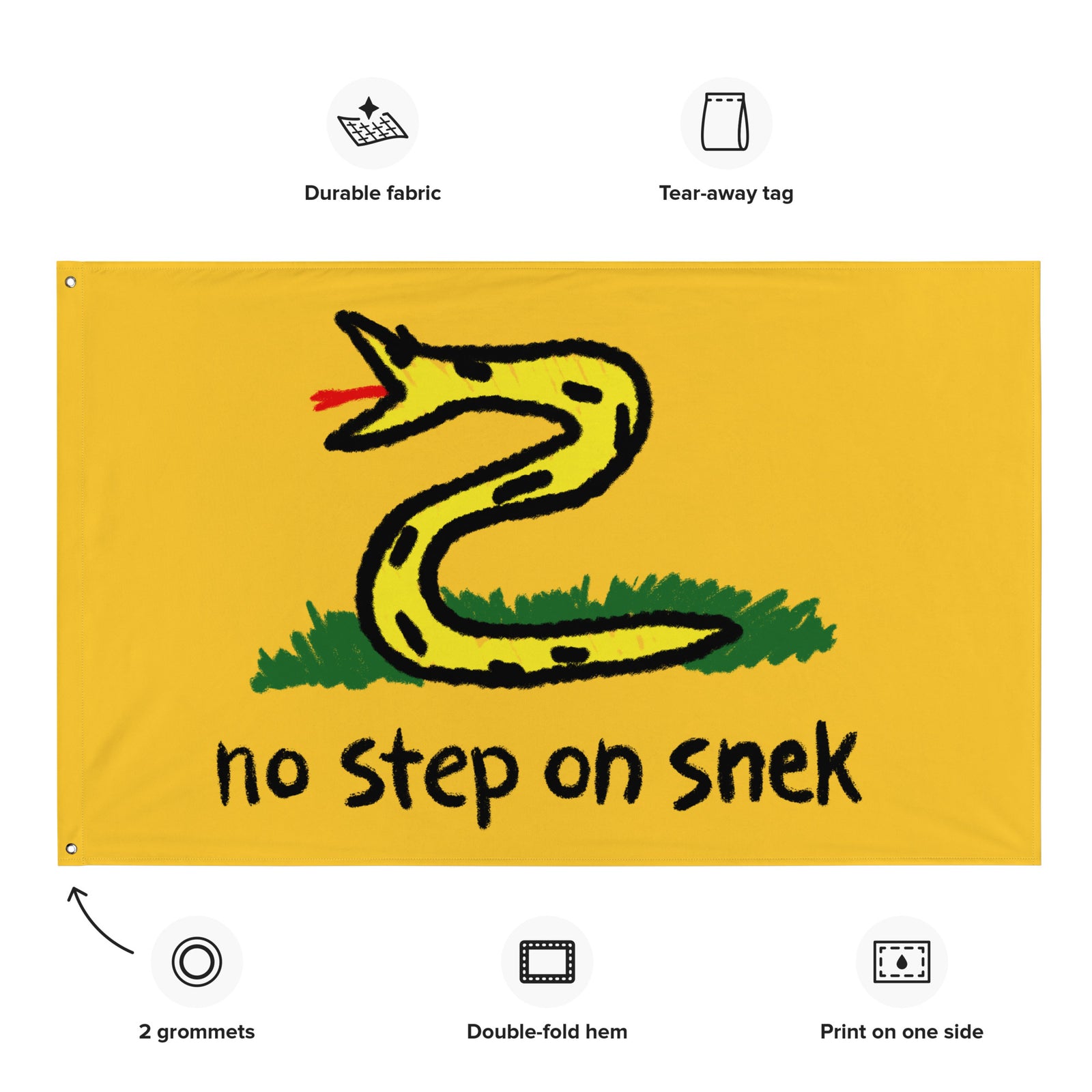 No Step On Snek Flag