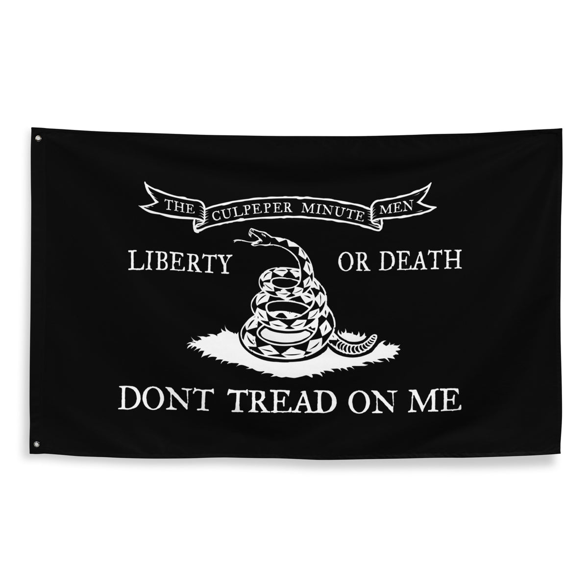 Culpeper Don&#39;t Tread on Me Black Wall Flag