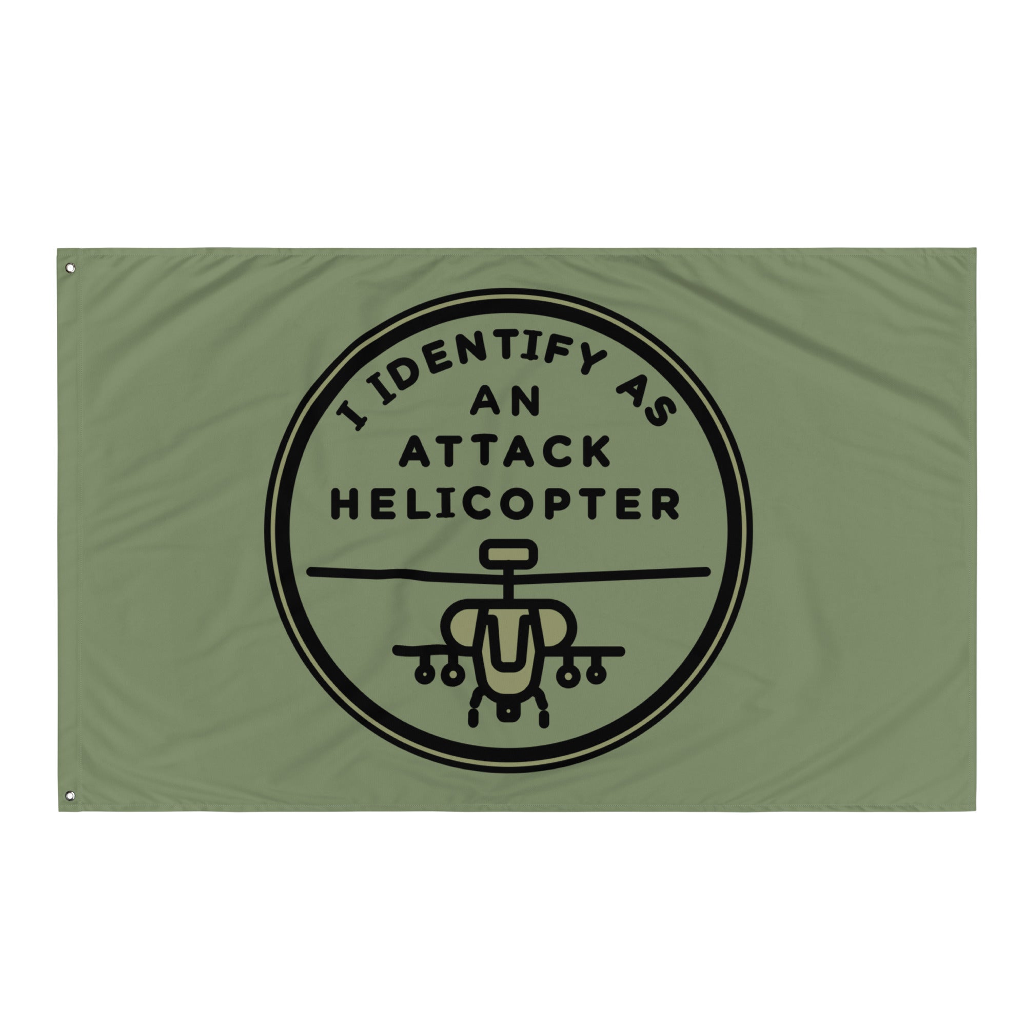 I Identify as an Attack Helicopter Flag