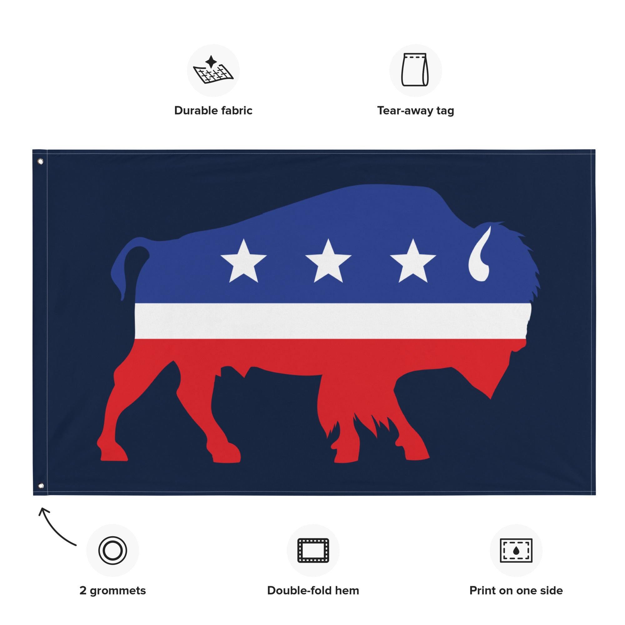 Independent Bison Flag - Liberty Maniacs