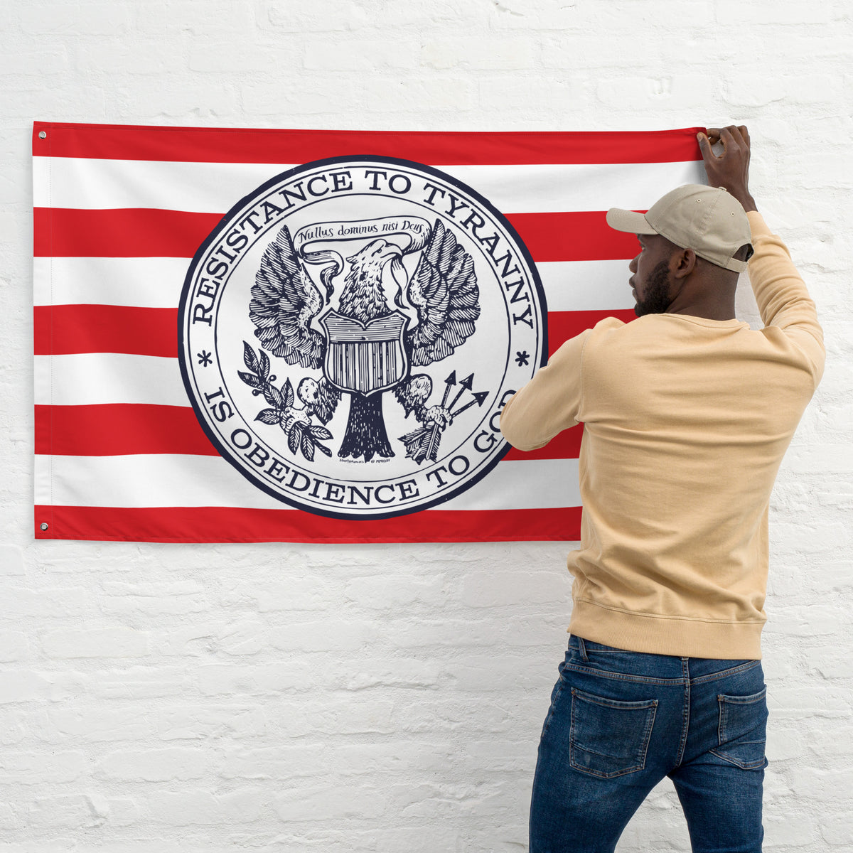 Resistance to Liberty Is Obedience To God Flag