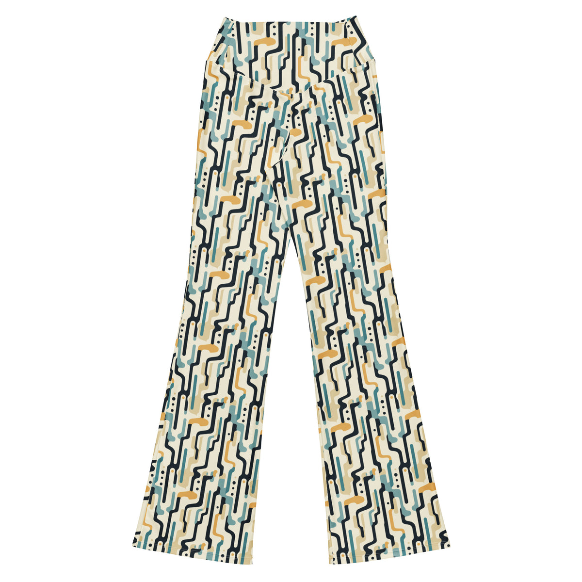 Midcentury Doodle Flare Leggings