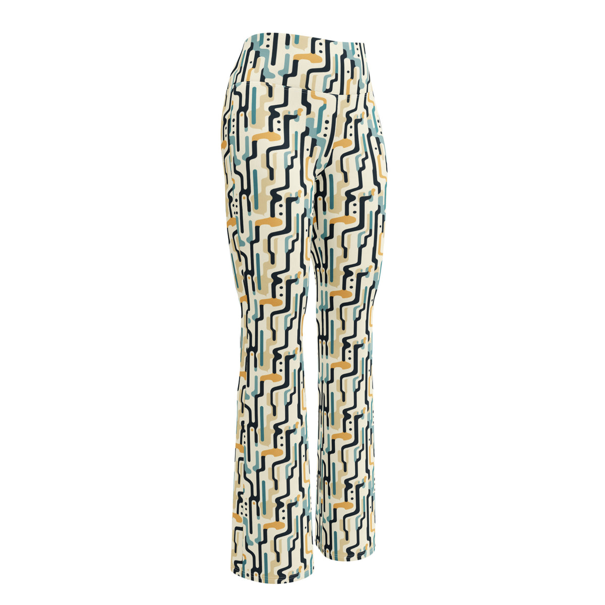 Midcentury Doodle Flare Leggings