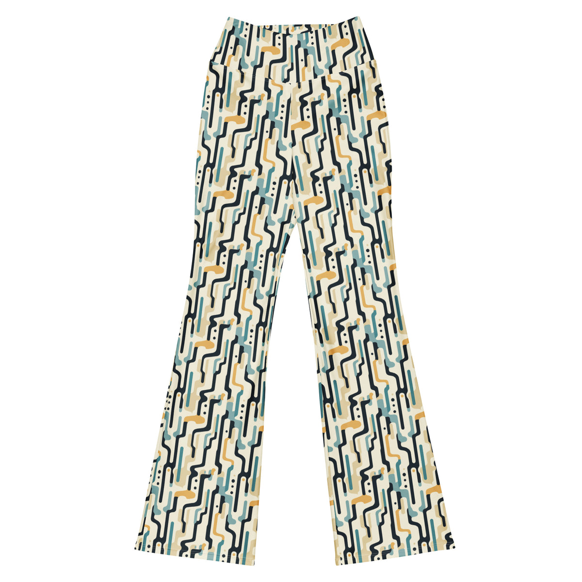 Midcentury Doodle Flare Leggings