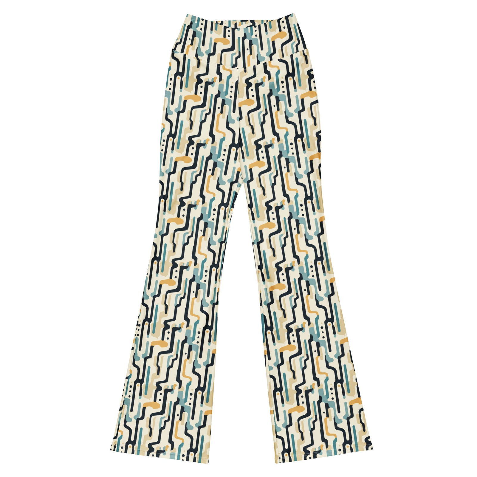 Midcentury Doodle Flare Leggings