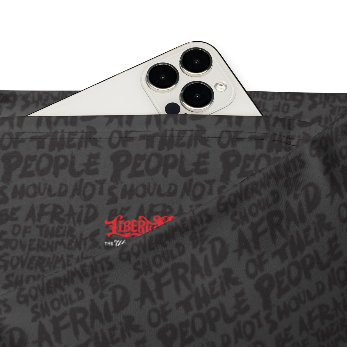 People Should Not Be Afraid of Their Governments Jefferson Quote High-Waist Flare Leggings