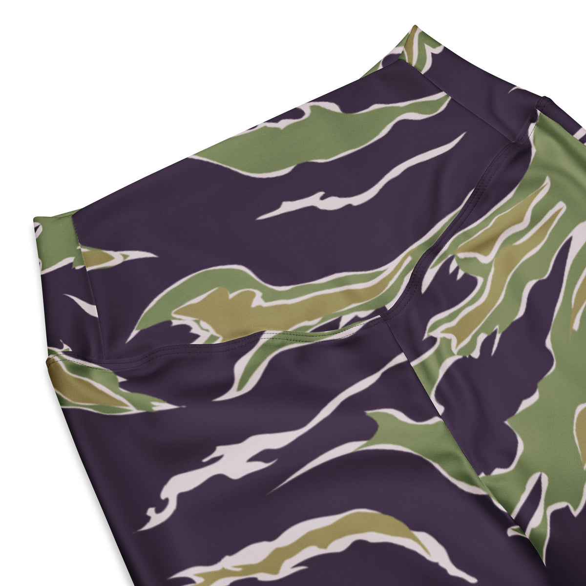 Jungle Tiger Stripe Camouflage Flare leggings