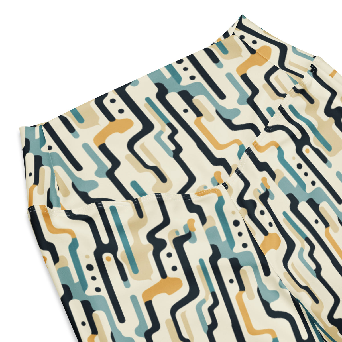 Midcentury Doodle Flare Leggings