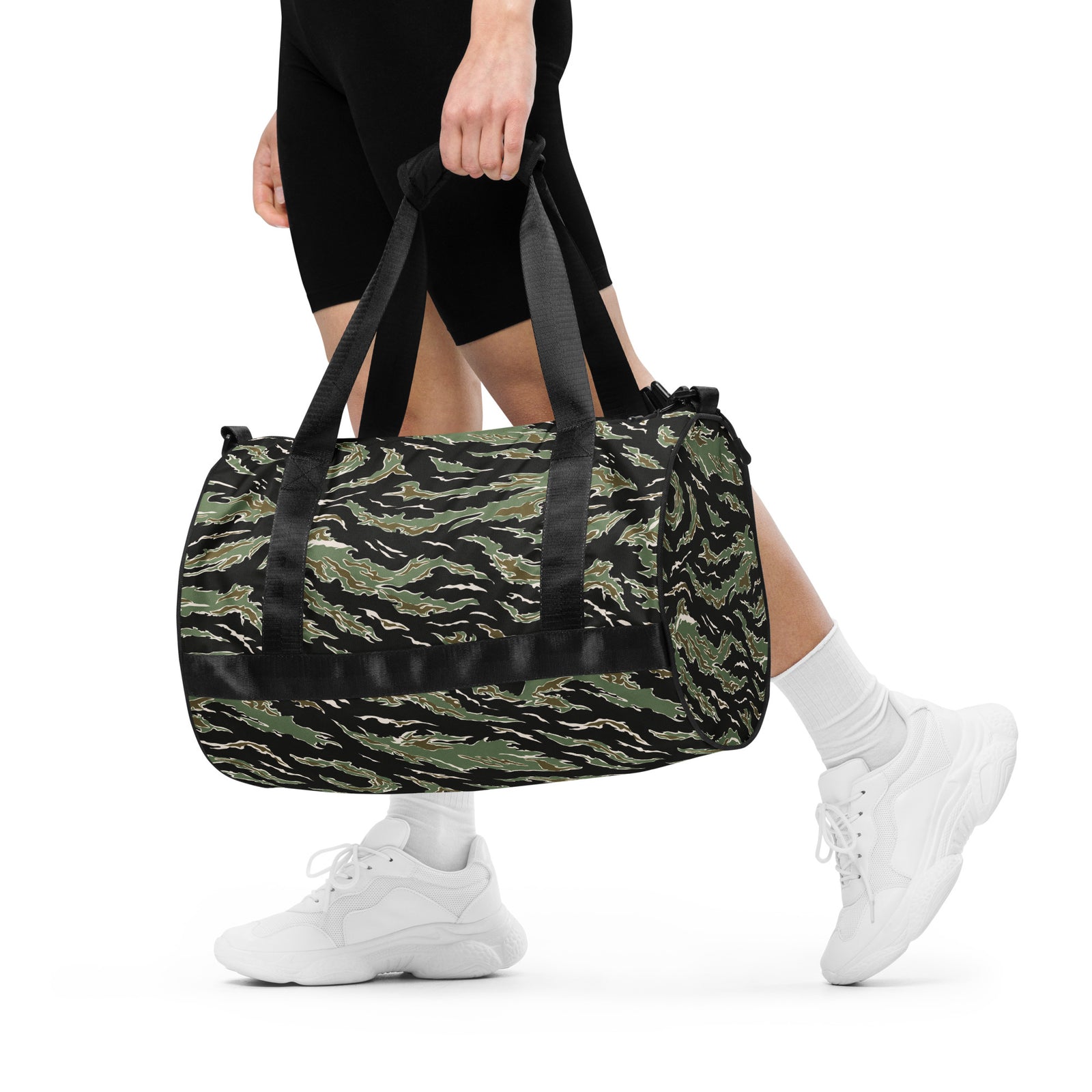 Tiger Stripe Jungle Camouflage Gym Bag
