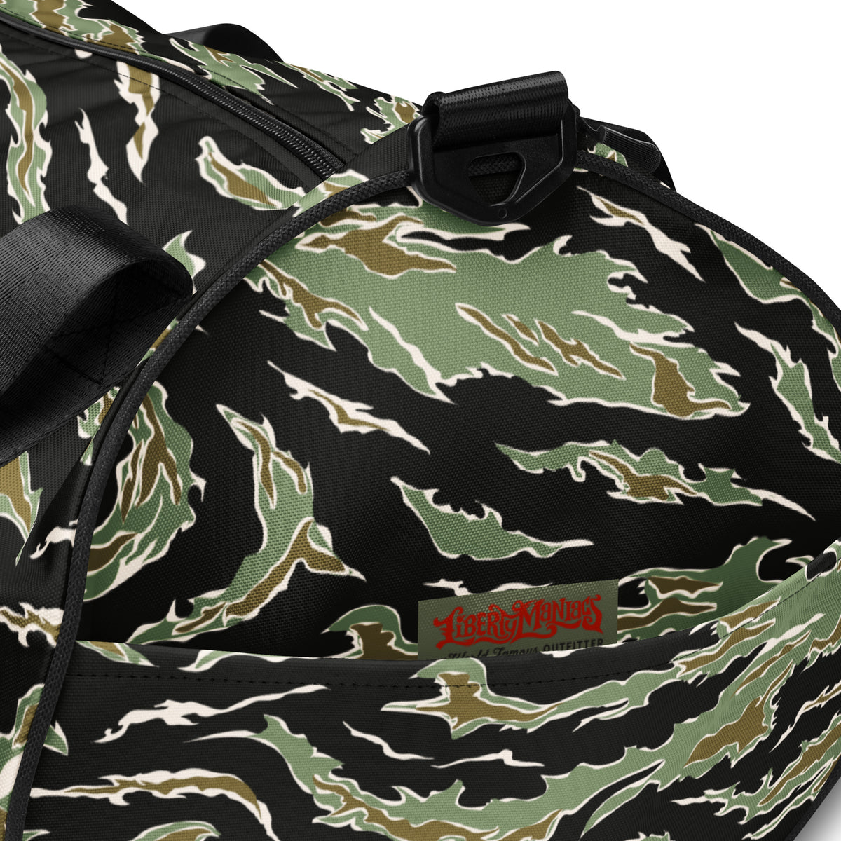 Tiger Stripe Jungle Camouflage Gym Bag