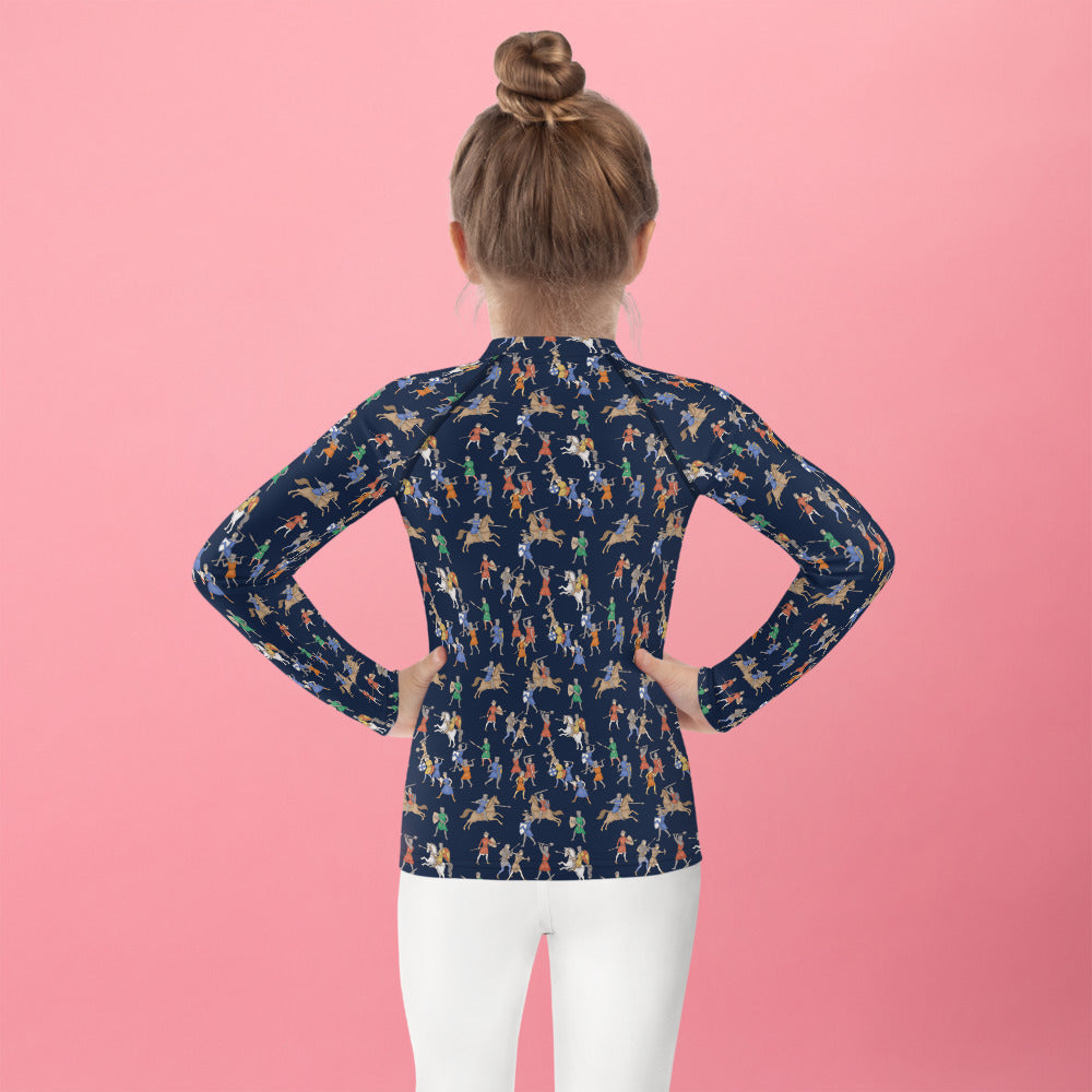 Medieval Battle Kids Rash Guard